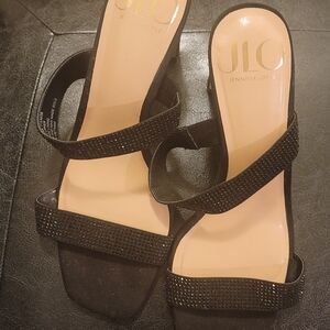 Jennifer Lopez Black Strappy Women's Sandals
